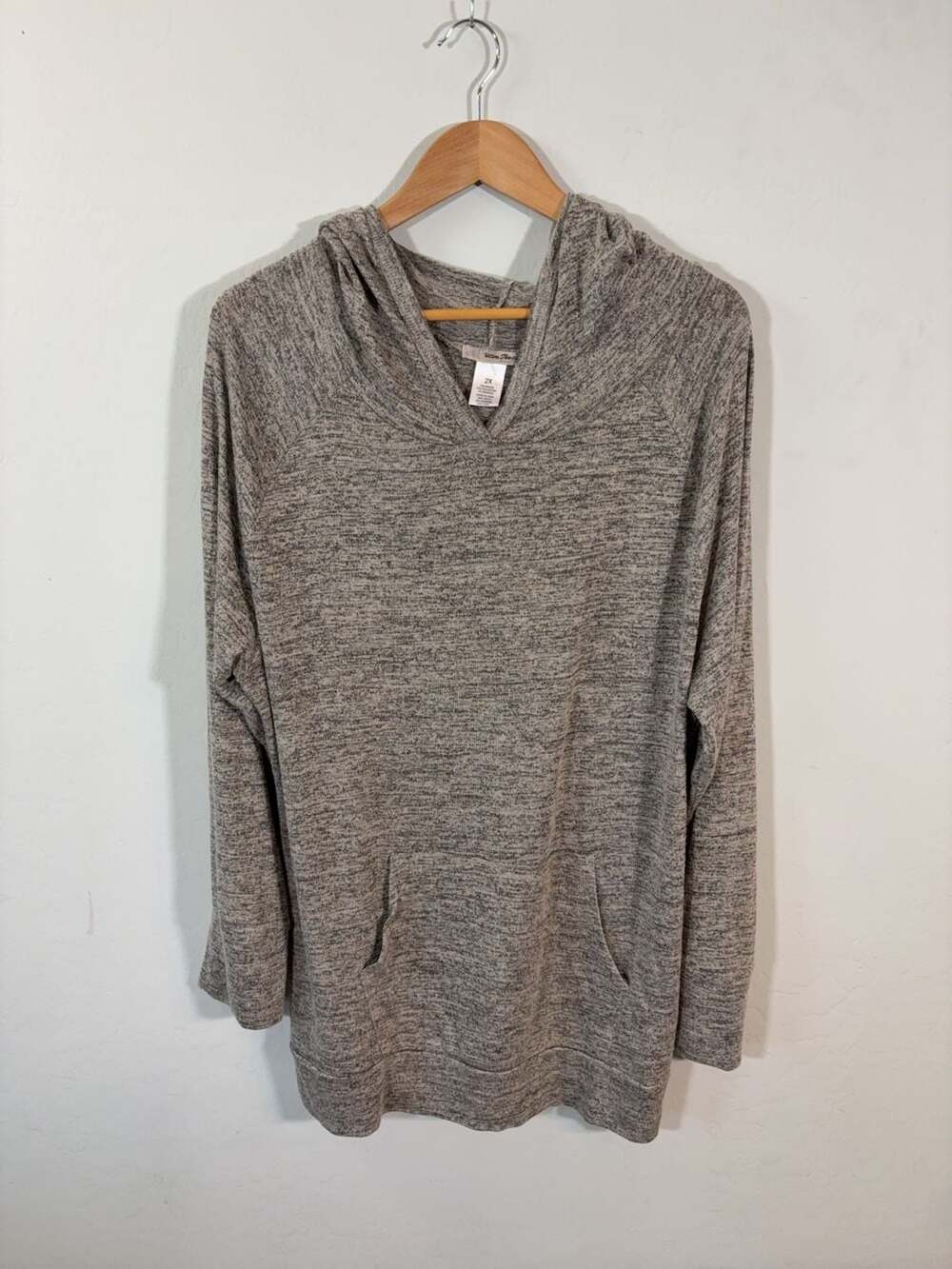 Ultra Teeze Heather Gray Lightweight Pullover Hoodie